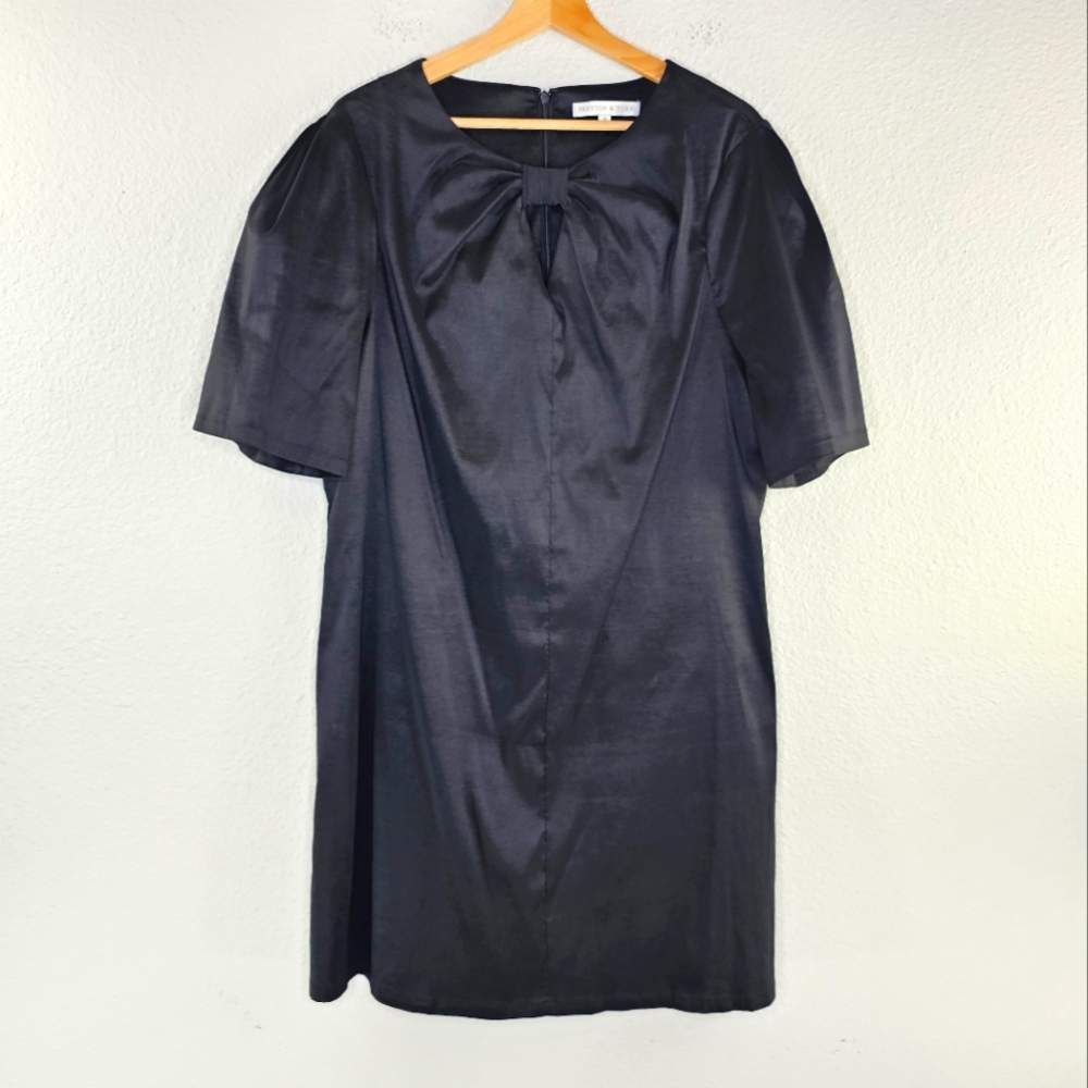 Preston & York LBD knee length after five flounce sleeve dress 16
